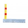 Yellow & Red Fold Away Parking Post