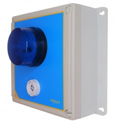 Wireless Alarm 'S' Type Siren Control Panel with Adjustable Siren & Blue Flashing LED