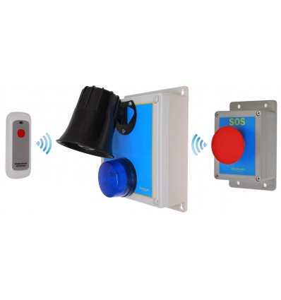 Long Range Loud Wireless SOS & Lockdown Alarm 