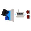 1200 metre Wireless 'S' Range DA600+ Loud Panic Alarm with Under Desk or Wall Panic Button