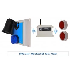 1200 metre Wireless 118 Decibel Loud Panic Alarm System