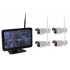 KW Wireless CCTV Kit with 4 x 1080P Cameras, 12" Colour Monitor & 500 Gb Hard Drive 