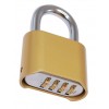 Combination Padlock Brass Weatherproof