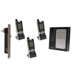 3 x Property 600 metre Wireless UltraCom4 Intercom with Electronic Door Latch