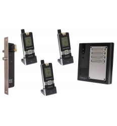 3 x Property 600 metre Wireless UltraCom4 Intercom with Electronic Door Latch