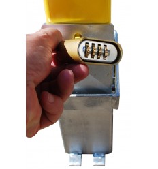 H/D Yellow 100P Removable Parking & Security Post