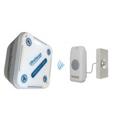 Long Range 800 metre Wireless Doorbell with Brushed Silver Push Button