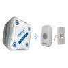 Long Range 800 metre Wireless Doorbell with Brushed Silver Push Button