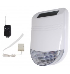 HY Solar Wireless Siren Water Flood Alarm 