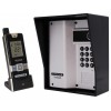 Wireless Gate & Door Intercom with Keypad (UltraCom2) Silver & Black Hood 