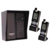 Wireless Gate Intercom with Keypad & 2 x Handsets (UltraCom2) Black & Black Hood