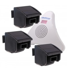 3 x PIR DA600-T Wireless Garden & Driveway Alarm