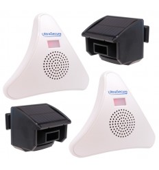 2 x PIR & 2 x Receiver DA600-T Wireless Garden & Driveway Alarm
