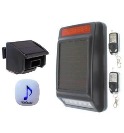 DA600 Wireless Garden & Driveway Alarm with Solar Siren