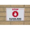 A4 External Alarm Warning Sign