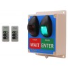 Large Wireless Door Entry Traffic Light Kit E with 2 x Intelligent Portable Controllers