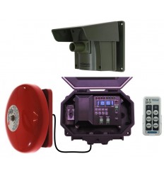 Long Range Wireless Driveway PIR Alarm with Outdoor Receiver & Loud Bell