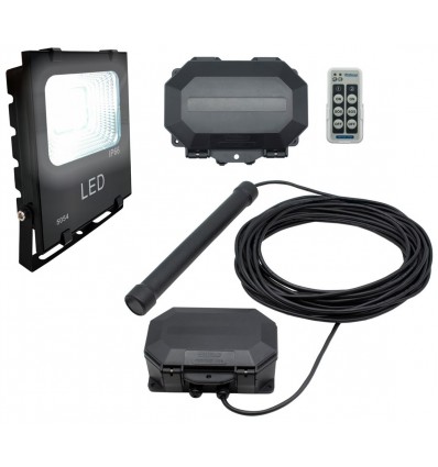 Flood Light with a Metal Detecting Driveway Alarm & Outdoor Receiver