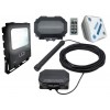 Flood Light Long Range Wireless Driveway Metal Detecting Alarm with Outdoor & Indoor Receiver.