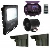 Unique Security Floodlight & Siren Long Range Driveway PIR Alarm with Outdoor Receiver