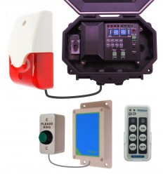 Wireless Commercial Doorbell with Siren & Strobe