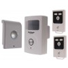 Wireless Battery-Powered Alarm with Motion Detector, 2 Sirens & 2 Remote Controls (BT Range)