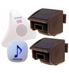 2 x PIR 2 x Receiver DA600 Wireless Garden & Driveway Alert