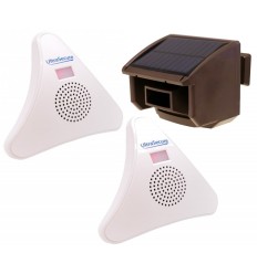 2 x Receiver DA600-T Wireless Driveway Alert (brown pir)