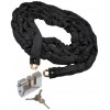 5 metres Long 10 mm Case Hardened Steel Security Chain with Double Slotted Shackle Lock (012-1420 K/D, 012-1430 K/A).