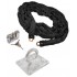 5 metre Chain with Heavy Duty Double Slotted Shackle Lock & Ground Anchor