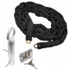 Case Hardened 5m Steel Security Chain Kit with Shackle Lock & Spigot Based Ground Anchor