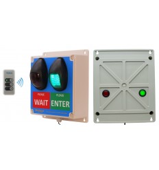 Wireless Customer Flow Entry Lights with additional rear Facing LED's  & Intelligent Portable Controller