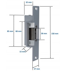 Heavy Duty 12v Electronic Door Latch with Guide