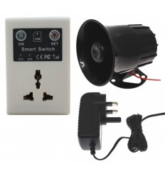 GSM Wall Socket Switch Relay with Loud Siren