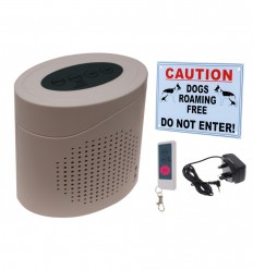 Dog Barking Alarm with External Warning Sign.
