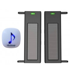 Solar infrared beam sensors (1B-60) – wireless driveway alert with plug-in chime receiver R 600m (DA600+)
