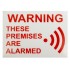 Alarm Warning Window Sticker 