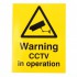CCTV Window Self Adhesive Warning Window Label.