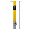 Removable Yellow Steel Security Bollard