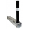 Black Coffin Foldaway Bollard Post