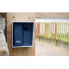 Wireless Door Intercom (UltraCom2) Black with Silver Hood & Electronic Door Lock