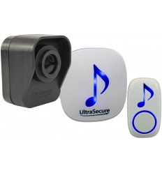 Wireless entry alert chime & PIR detector – plug-in chime receiver, 35 melodies (DA600+)
