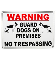 External A4 'Guard Dog on Premises' Warning Sign