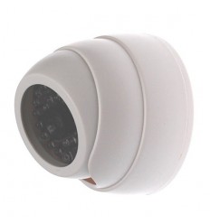 IR dome styled dummy CCTV camera white (DC16W IR)