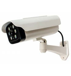 Security flood light & solar powered dummy camera