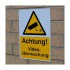 German A4 External CCTV Warning Sign