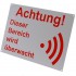 German A4 External Alarm Warning Sign