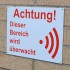 German A4 External Alarm Warning Sign