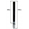 H/D Black 100P Removable Parking & Security Post
