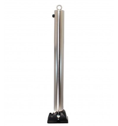Stainless Steel 76 mm Diameter Fold Down Parking Post & Top Eyelet 